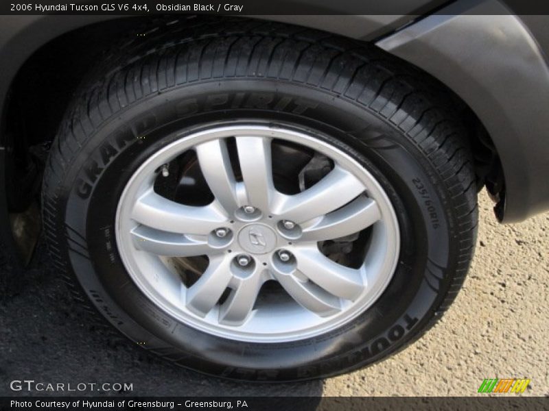Obsidian Black / Gray 2006 Hyundai Tucson GLS V6 4x4