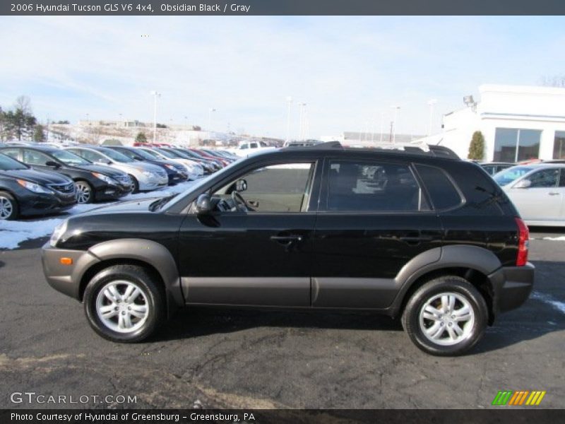 Obsidian Black / Gray 2006 Hyundai Tucson GLS V6 4x4
