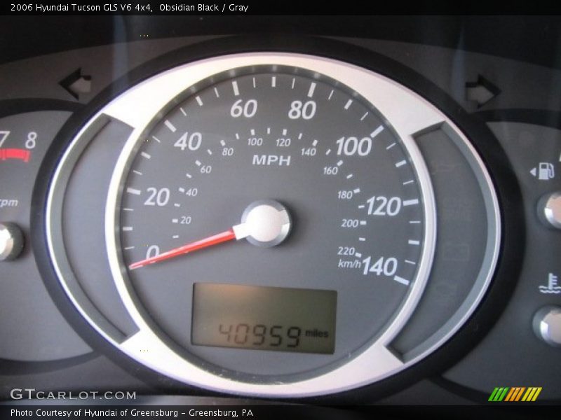 Obsidian Black / Gray 2006 Hyundai Tucson GLS V6 4x4