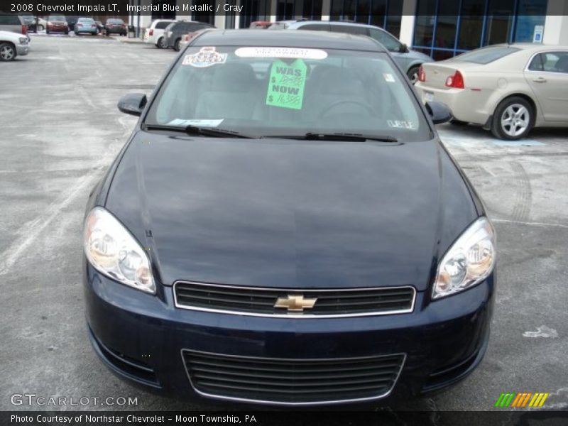 Imperial Blue Metallic / Gray 2008 Chevrolet Impala LT