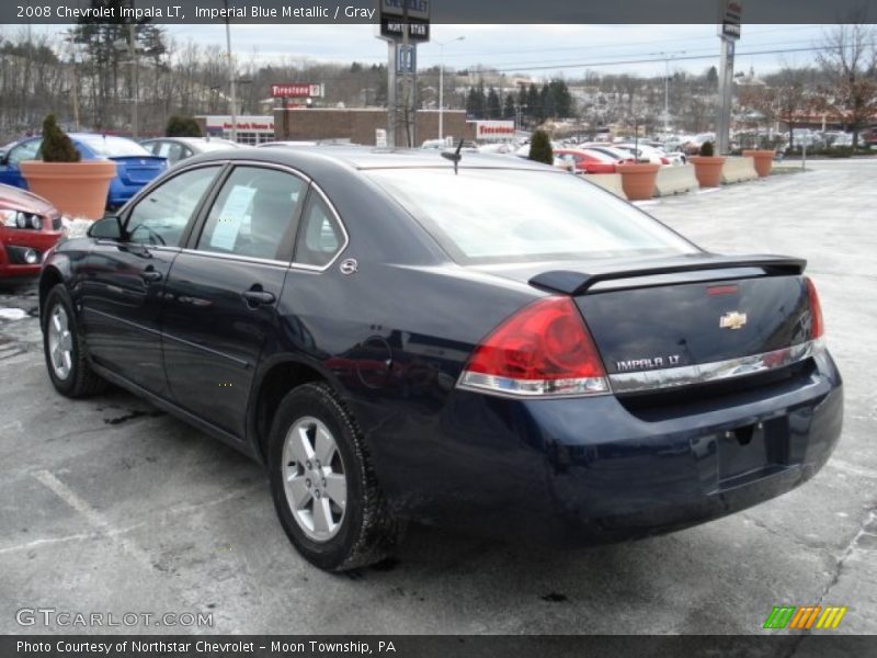 Imperial Blue Metallic / Gray 2008 Chevrolet Impala LT