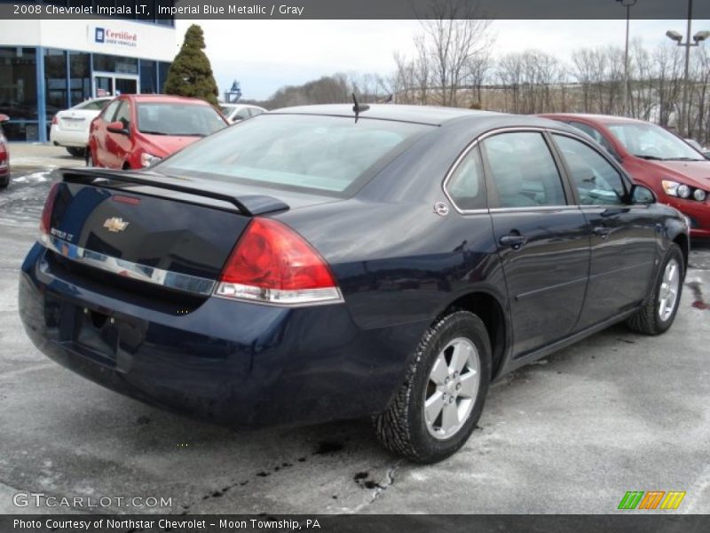 Imperial Blue Metallic / Gray 2008 Chevrolet Impala LT