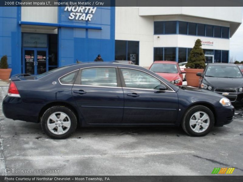 Imperial Blue Metallic / Gray 2008 Chevrolet Impala LT