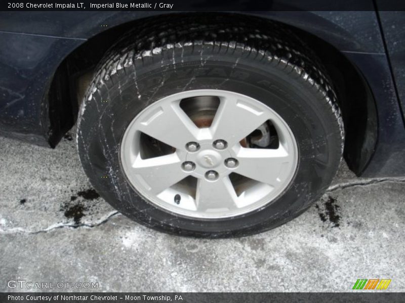 Imperial Blue Metallic / Gray 2008 Chevrolet Impala LT