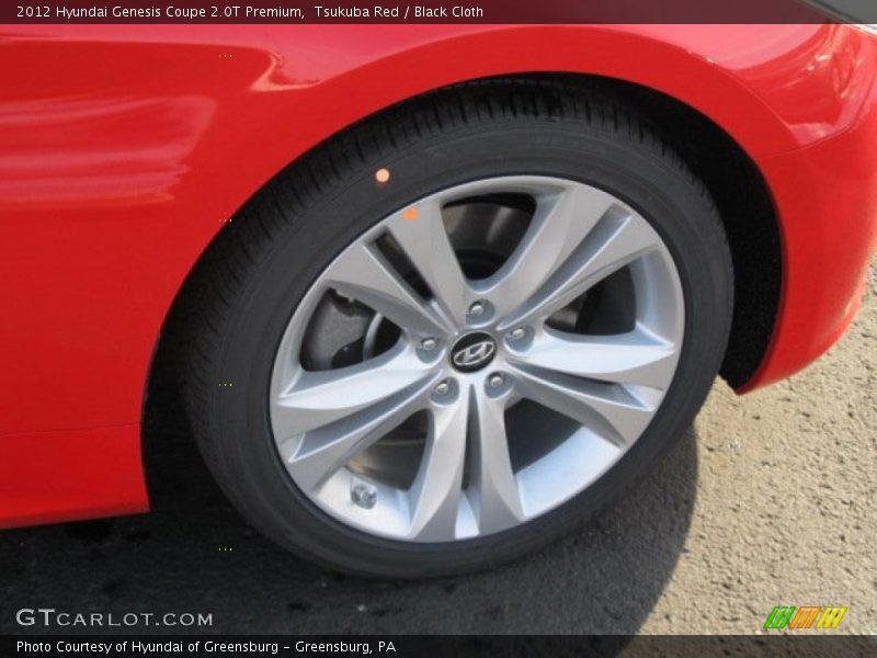 Tsukuba Red / Black Cloth 2012 Hyundai Genesis Coupe 2.0T Premium