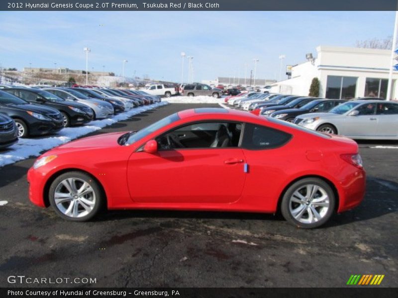 Tsukuba Red / Black Cloth 2012 Hyundai Genesis Coupe 2.0T Premium