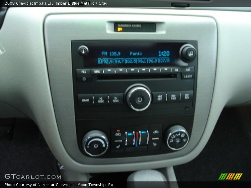 Imperial Blue Metallic / Gray 2008 Chevrolet Impala LT
