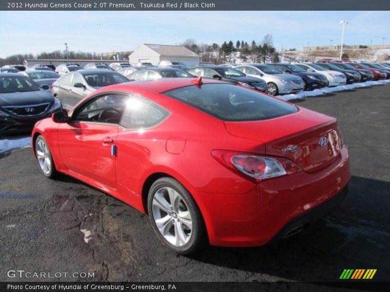 Tsukuba Red / Black Cloth 2012 Hyundai Genesis Coupe 2.0T Premium