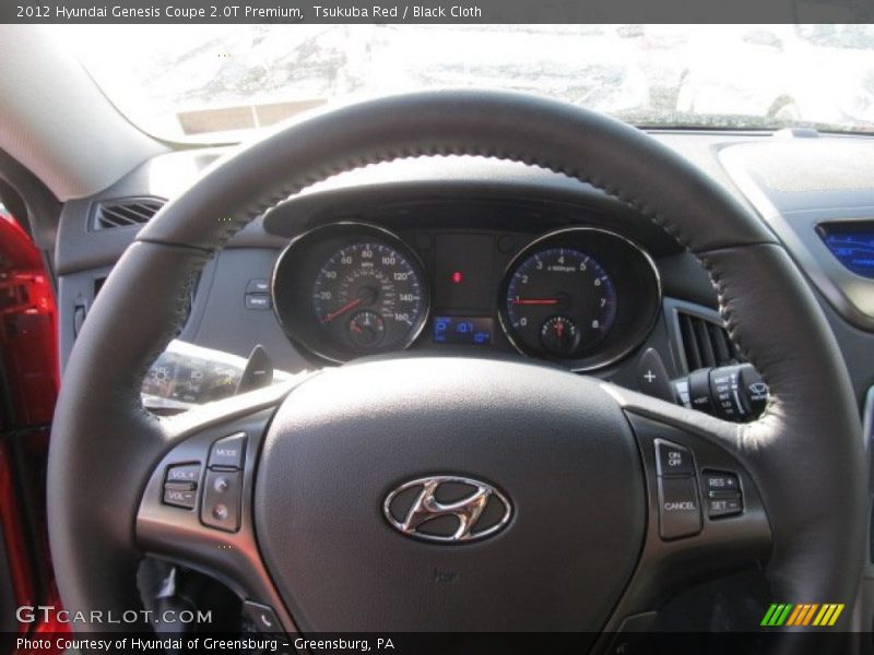 Tsukuba Red / Black Cloth 2012 Hyundai Genesis Coupe 2.0T Premium