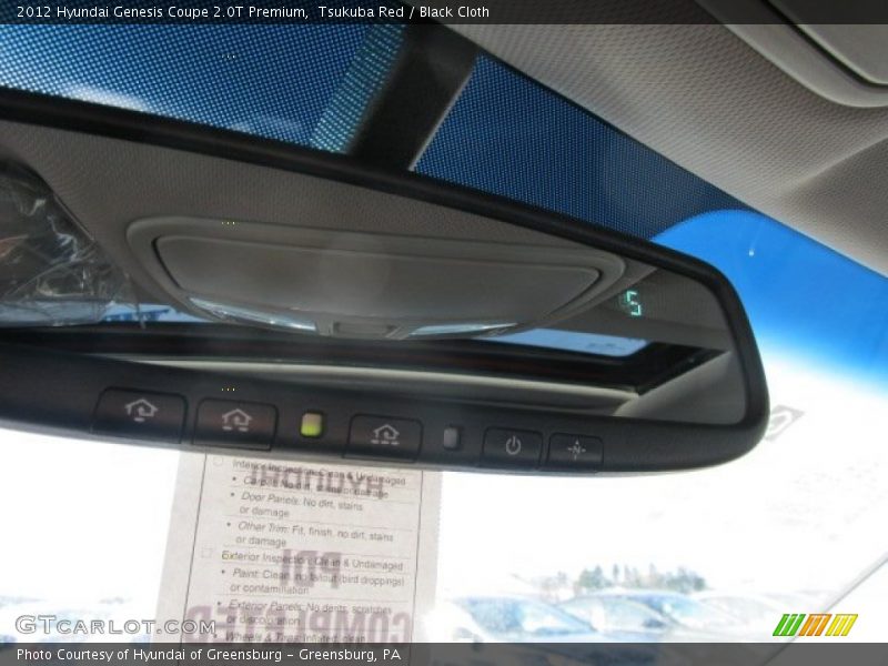 Tsukuba Red / Black Cloth 2012 Hyundai Genesis Coupe 2.0T Premium