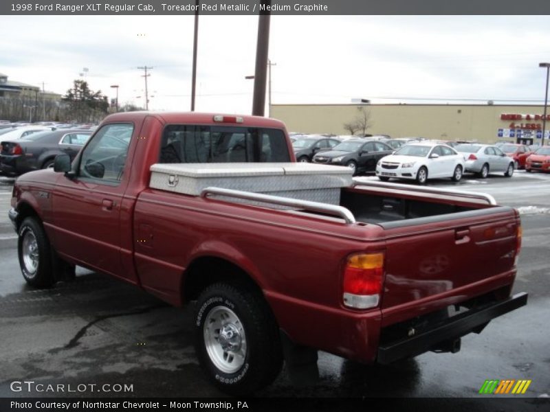 Toreador Red Metallic / Medium Graphite 1998 Ford Ranger XLT Regular Cab