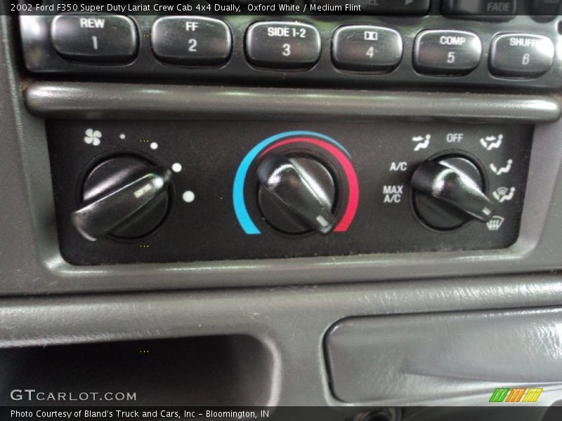 Oxford White / Medium Flint 2002 Ford F350 Super Duty Lariat Crew Cab 4x4 Dually