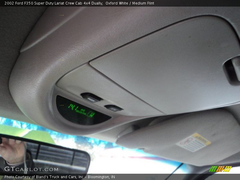 Oxford White / Medium Flint 2002 Ford F350 Super Duty Lariat Crew Cab 4x4 Dually