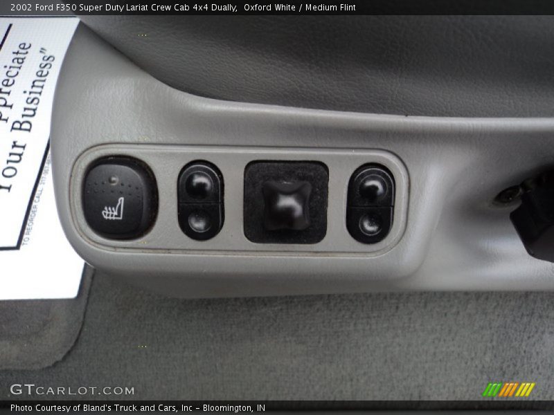 Oxford White / Medium Flint 2002 Ford F350 Super Duty Lariat Crew Cab 4x4 Dually