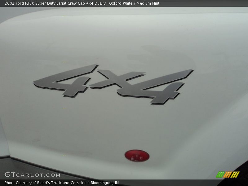 Oxford White / Medium Flint 2002 Ford F350 Super Duty Lariat Crew Cab 4x4 Dually