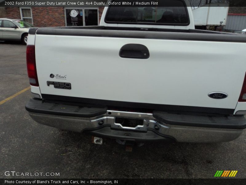 Oxford White / Medium Flint 2002 Ford F350 Super Duty Lariat Crew Cab 4x4 Dually