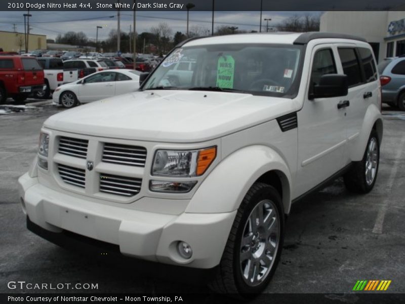Stone White / Dark Slate Gray 2010 Dodge Nitro Heat 4x4
