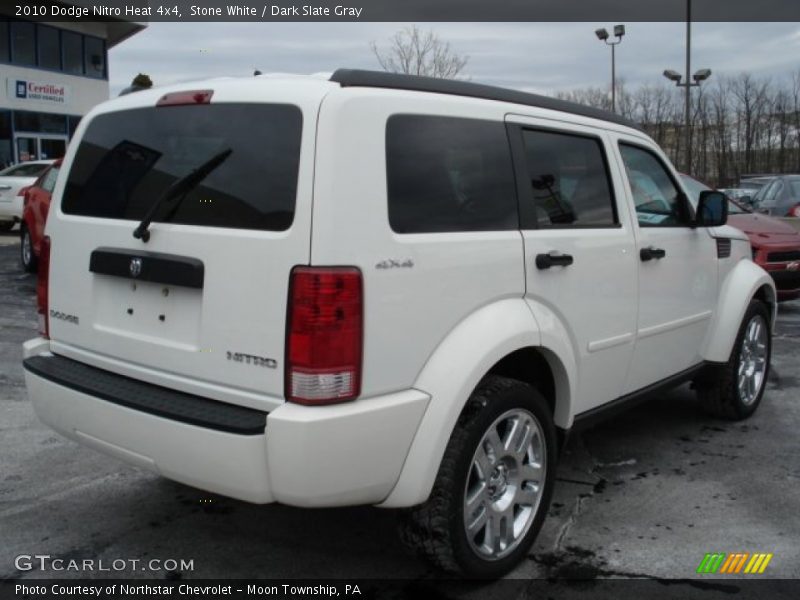 Stone White / Dark Slate Gray 2010 Dodge Nitro Heat 4x4