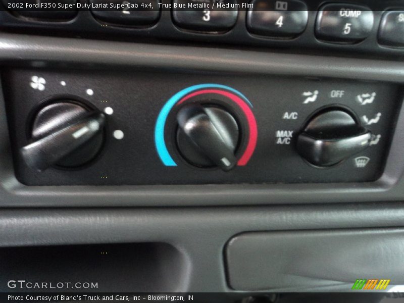 True Blue Metallic / Medium Flint 2002 Ford F350 Super Duty Lariat SuperCab 4x4