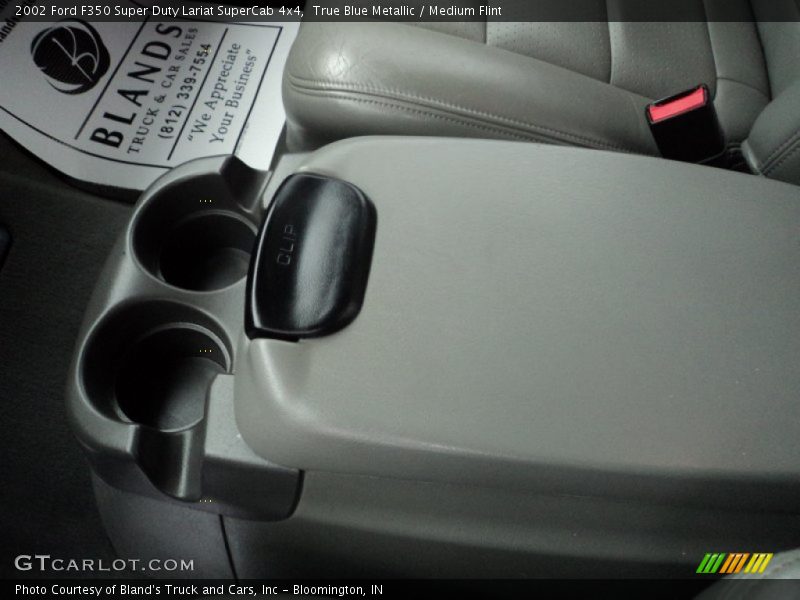 True Blue Metallic / Medium Flint 2002 Ford F350 Super Duty Lariat SuperCab 4x4