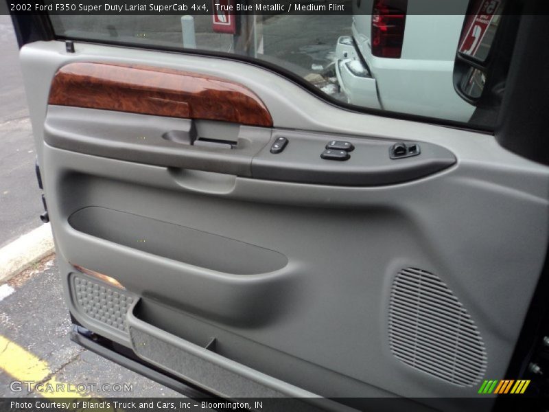 True Blue Metallic / Medium Flint 2002 Ford F350 Super Duty Lariat SuperCab 4x4