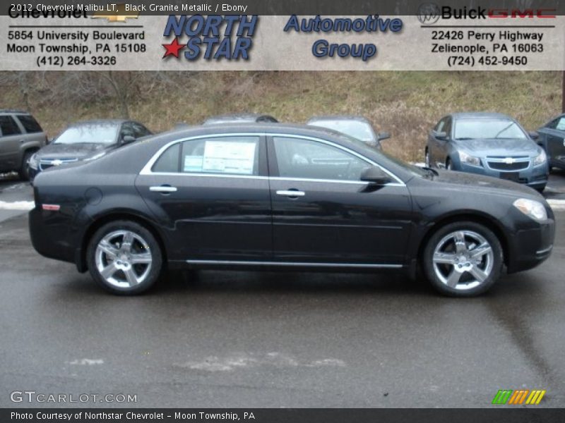 Black Granite Metallic / Ebony 2012 Chevrolet Malibu LT