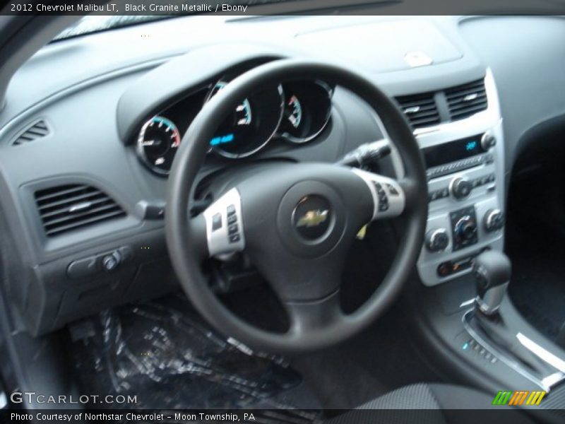 Black Granite Metallic / Ebony 2012 Chevrolet Malibu LT