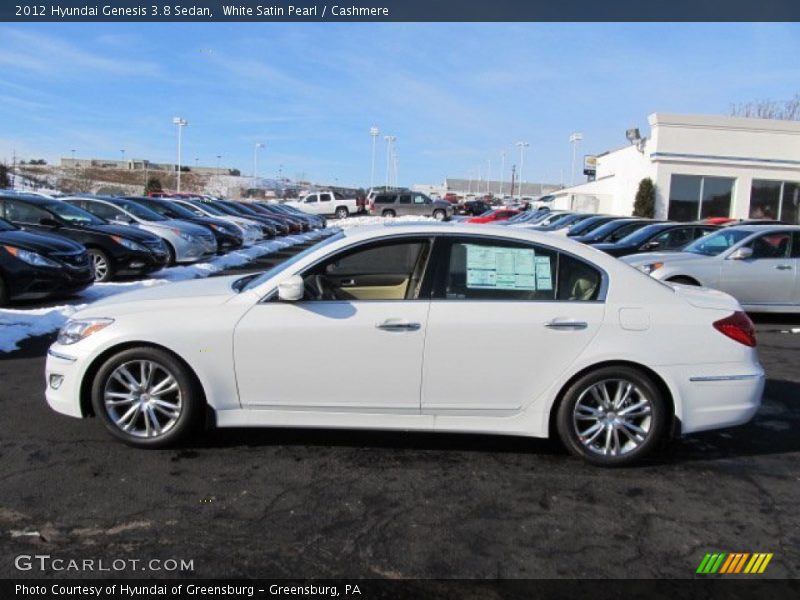  2012 Genesis 3.8 Sedan White Satin Pearl