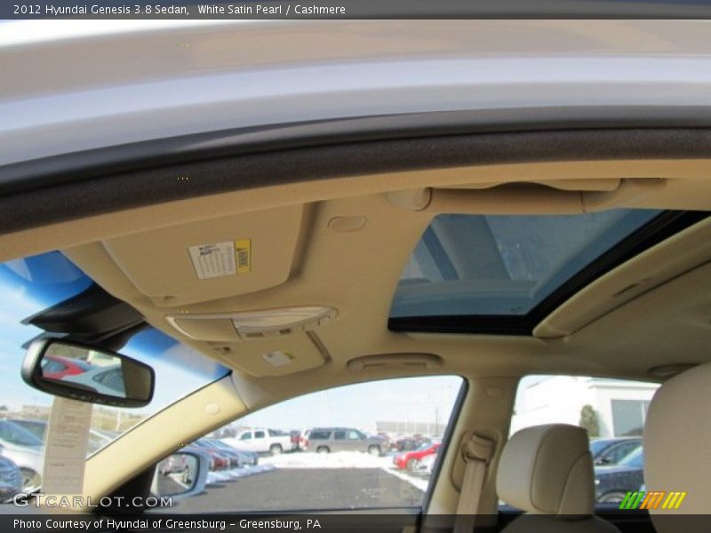 White Satin Pearl / Cashmere 2012 Hyundai Genesis 3.8 Sedan