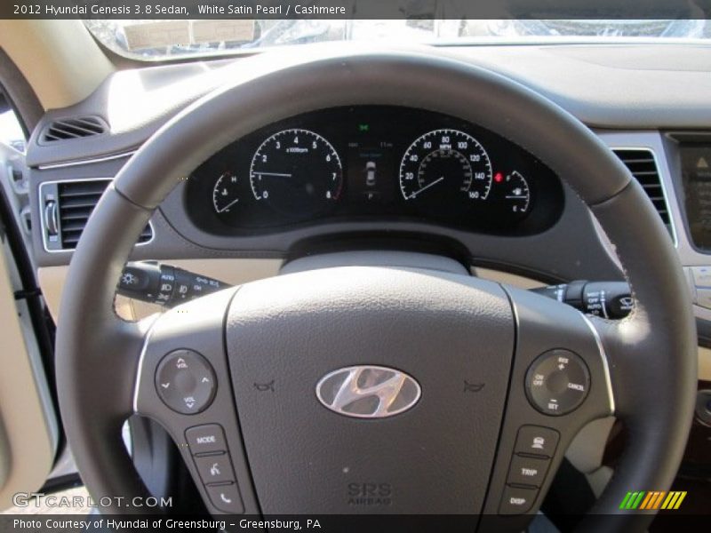 White Satin Pearl / Cashmere 2012 Hyundai Genesis 3.8 Sedan