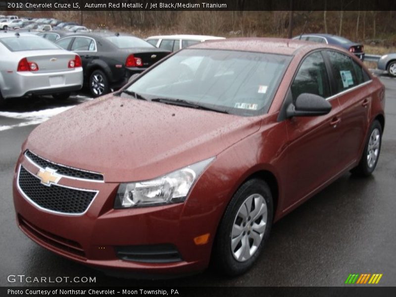 Autumn Red Metallic / Jet Black/Medium Titanium 2012 Chevrolet Cruze LS