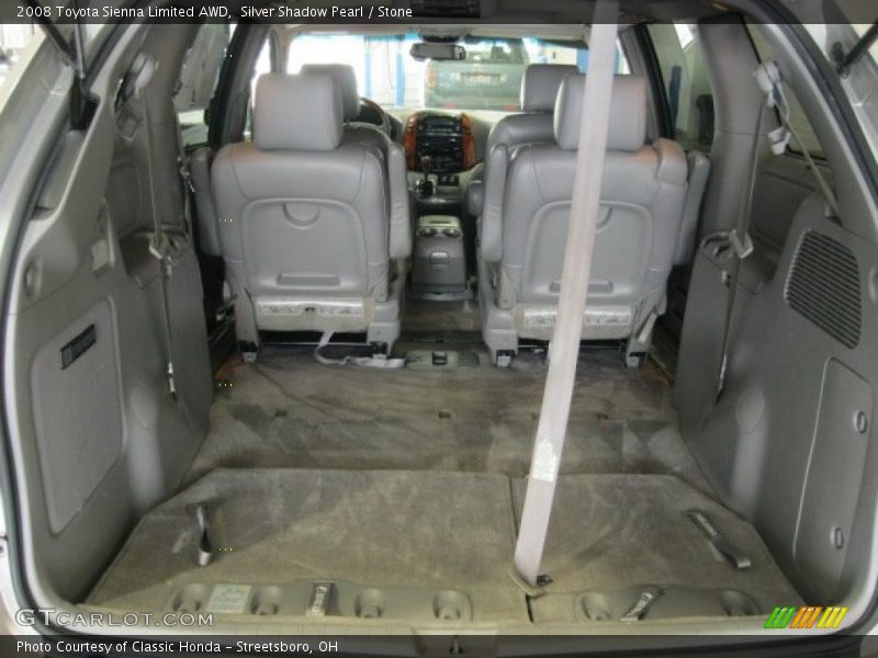 Silver Shadow Pearl / Stone 2008 Toyota Sienna Limited AWD