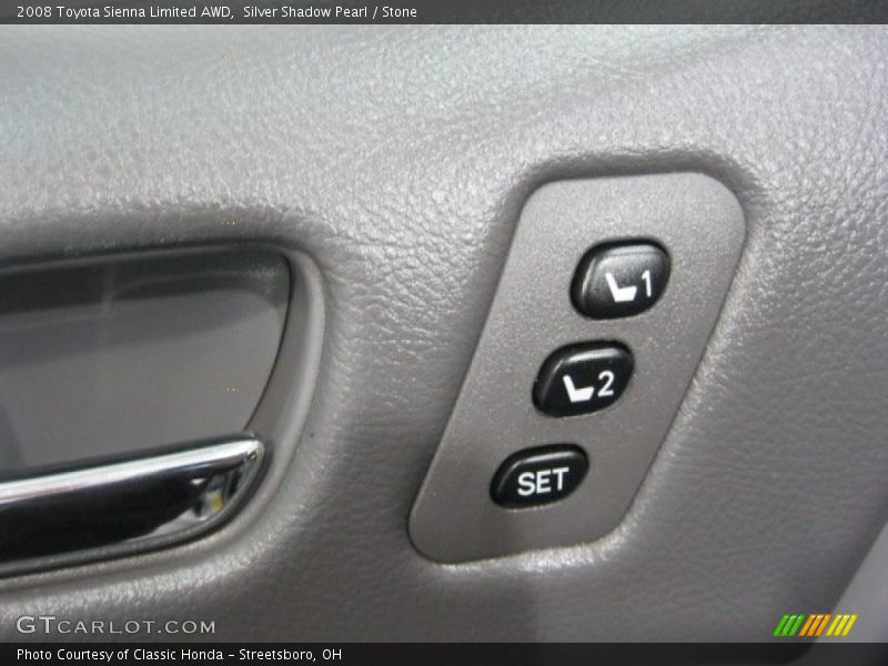 Silver Shadow Pearl / Stone 2008 Toyota Sienna Limited AWD