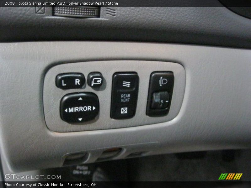 Silver Shadow Pearl / Stone 2008 Toyota Sienna Limited AWD