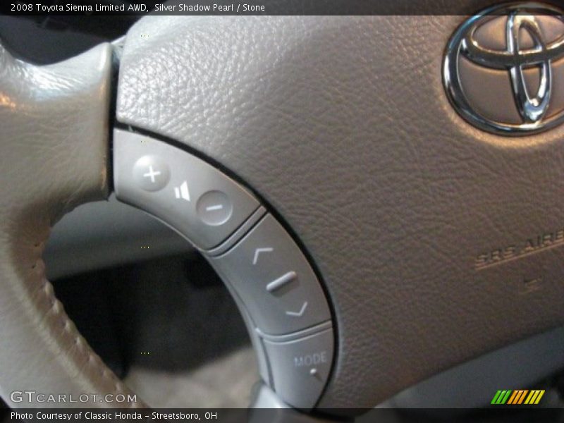 Silver Shadow Pearl / Stone 2008 Toyota Sienna Limited AWD