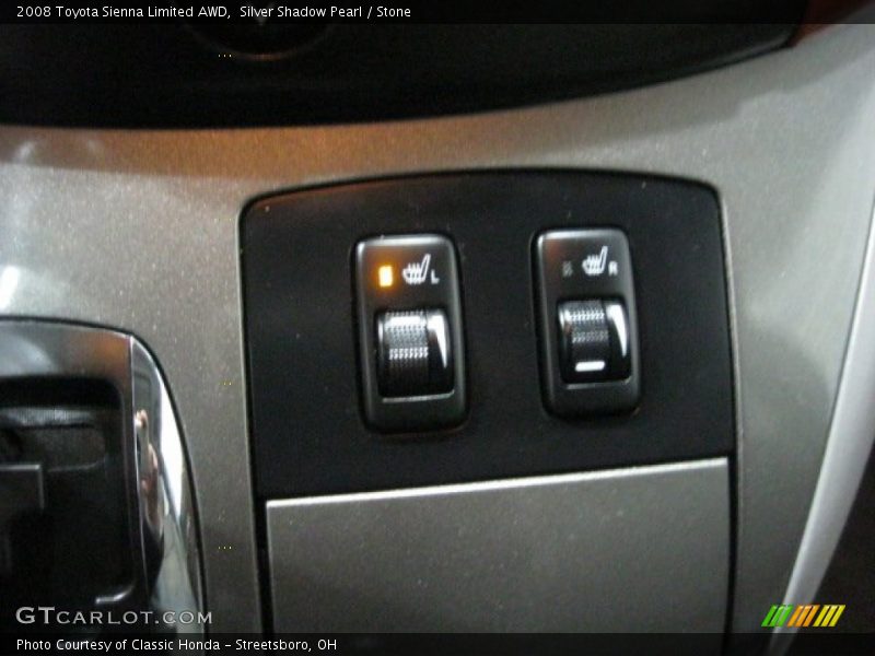 Silver Shadow Pearl / Stone 2008 Toyota Sienna Limited AWD