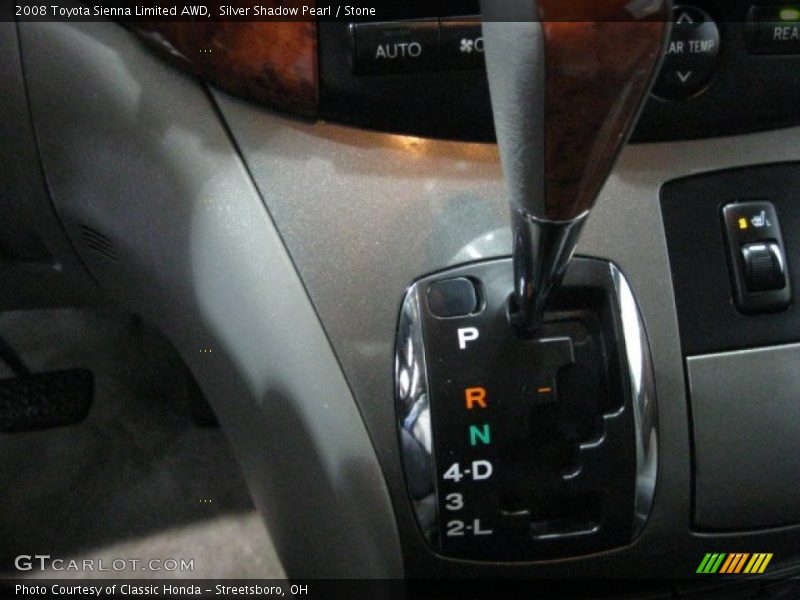 Silver Shadow Pearl / Stone 2008 Toyota Sienna Limited AWD