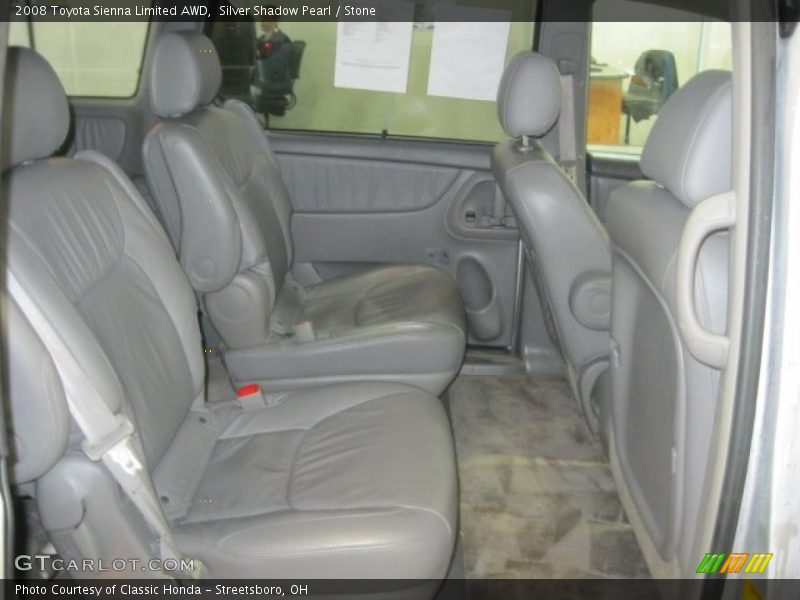 Silver Shadow Pearl / Stone 2008 Toyota Sienna Limited AWD