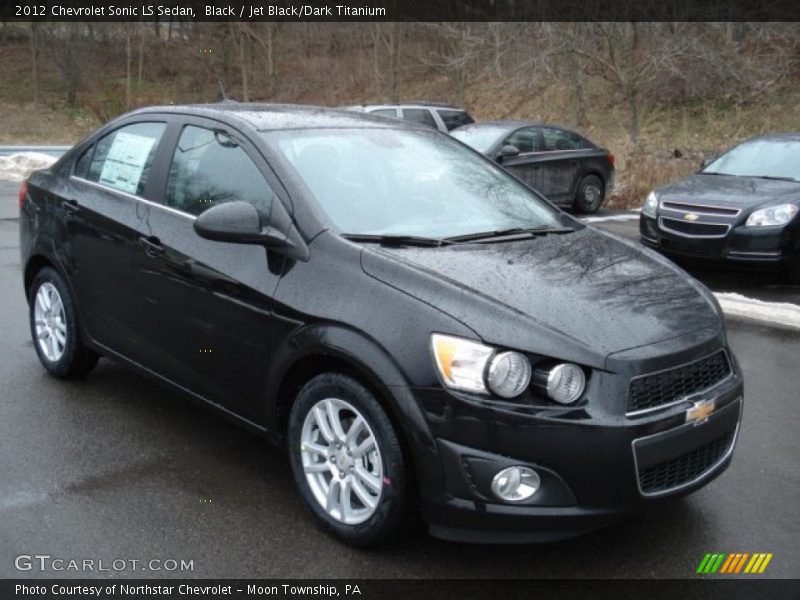 Black / Jet Black/Dark Titanium 2012 Chevrolet Sonic LS Sedan
