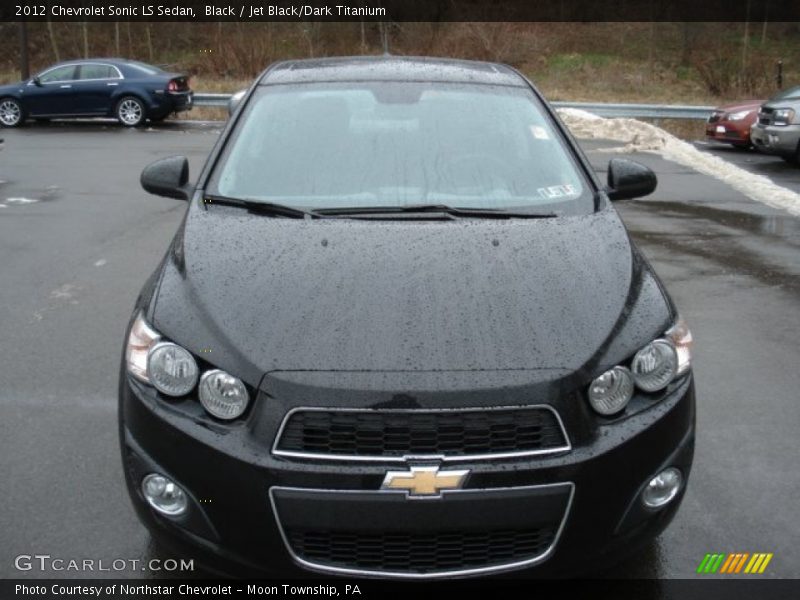 Black / Jet Black/Dark Titanium 2012 Chevrolet Sonic LS Sedan