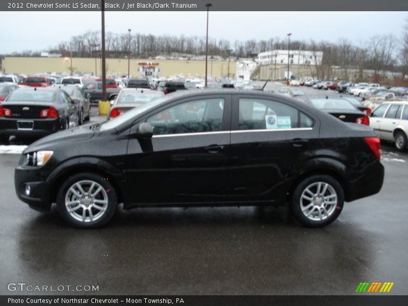 Black / Jet Black/Dark Titanium 2012 Chevrolet Sonic LS Sedan