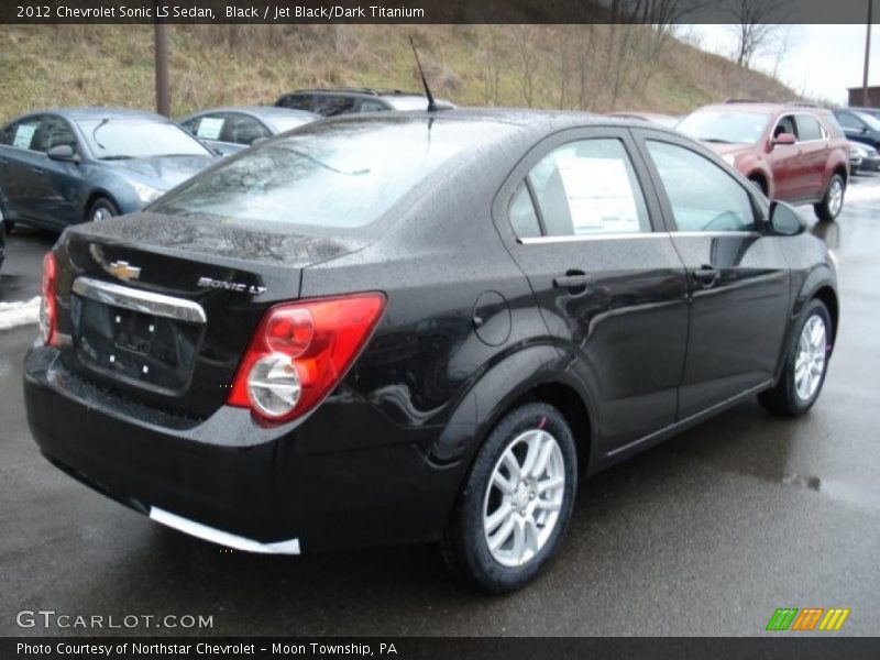Black / Jet Black/Dark Titanium 2012 Chevrolet Sonic LS Sedan
