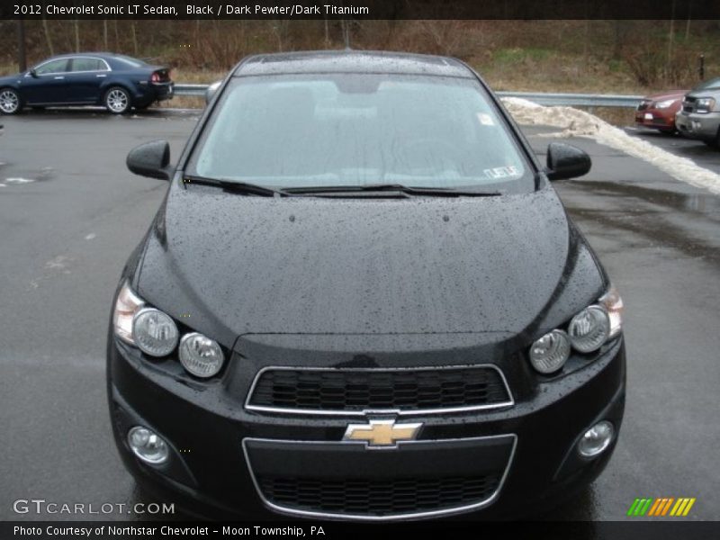 Black / Dark Pewter/Dark Titanium 2012 Chevrolet Sonic LT Sedan