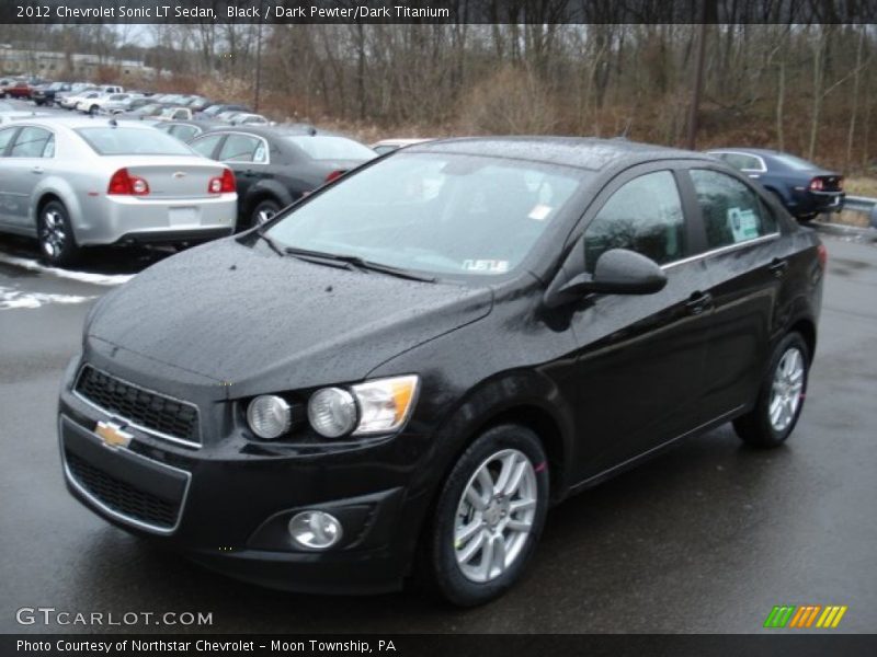 Black / Dark Pewter/Dark Titanium 2012 Chevrolet Sonic LT Sedan