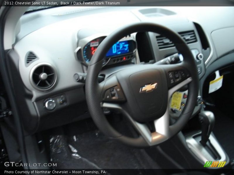 Black / Dark Pewter/Dark Titanium 2012 Chevrolet Sonic LT Sedan