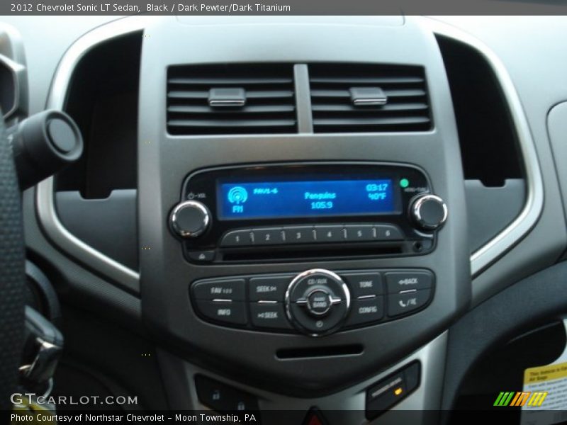 Black / Dark Pewter/Dark Titanium 2012 Chevrolet Sonic LT Sedan