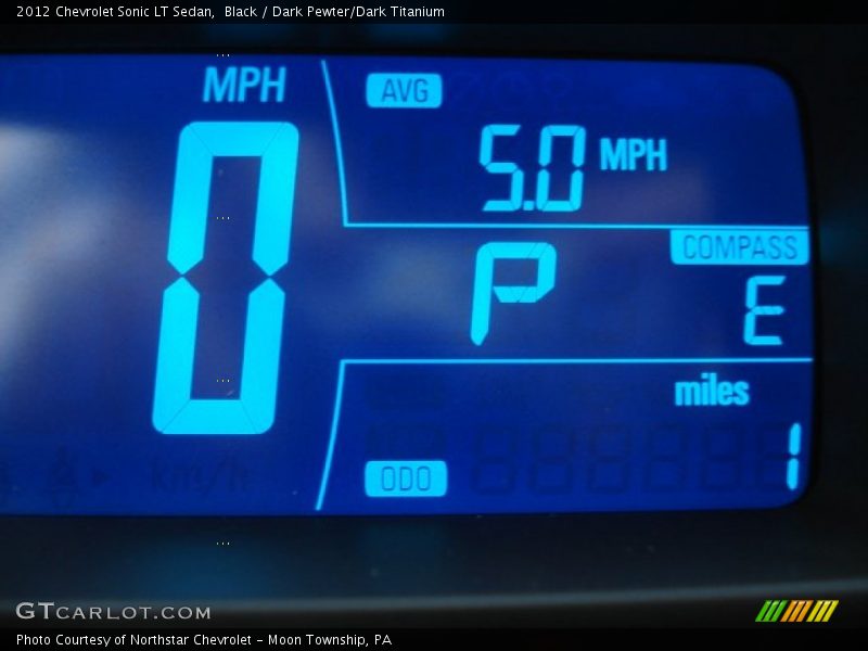 Black / Dark Pewter/Dark Titanium 2012 Chevrolet Sonic LT Sedan