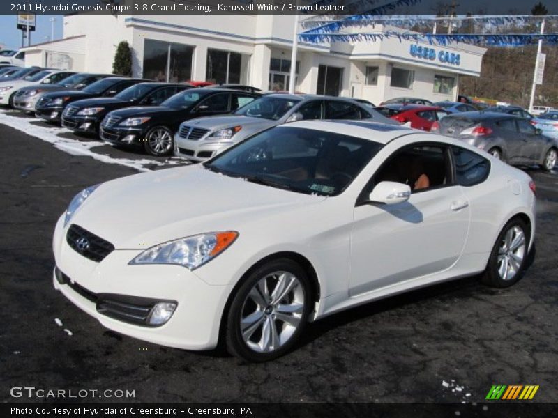 Karussell White / Brown Leather 2011 Hyundai Genesis Coupe 3.8 Grand Touring