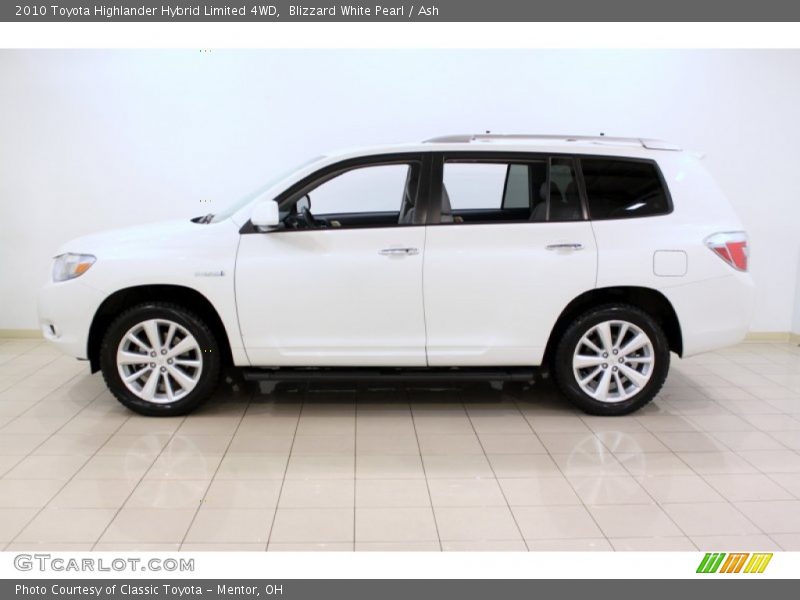 Blizzard White Pearl / Ash 2010 Toyota Highlander Hybrid Limited 4WD