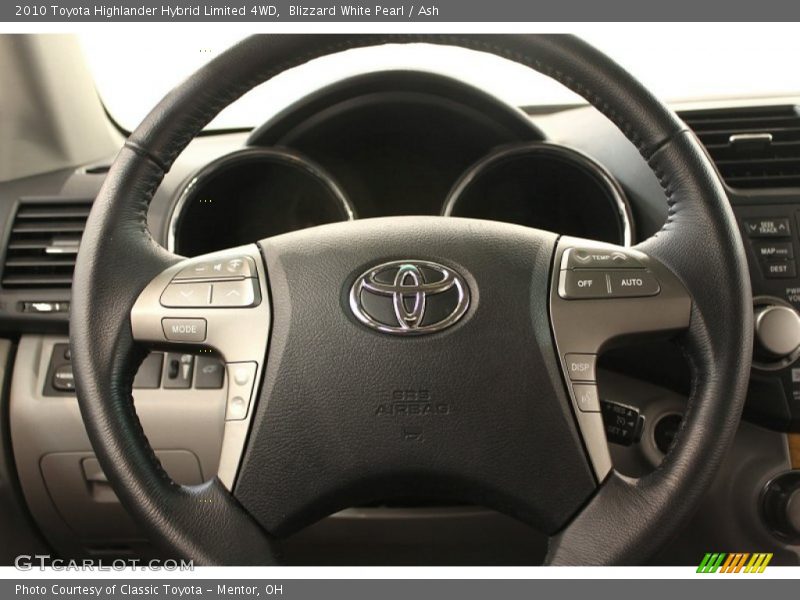 Blizzard White Pearl / Ash 2010 Toyota Highlander Hybrid Limited 4WD